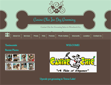 Tablet Screenshot of caninechicinc.com